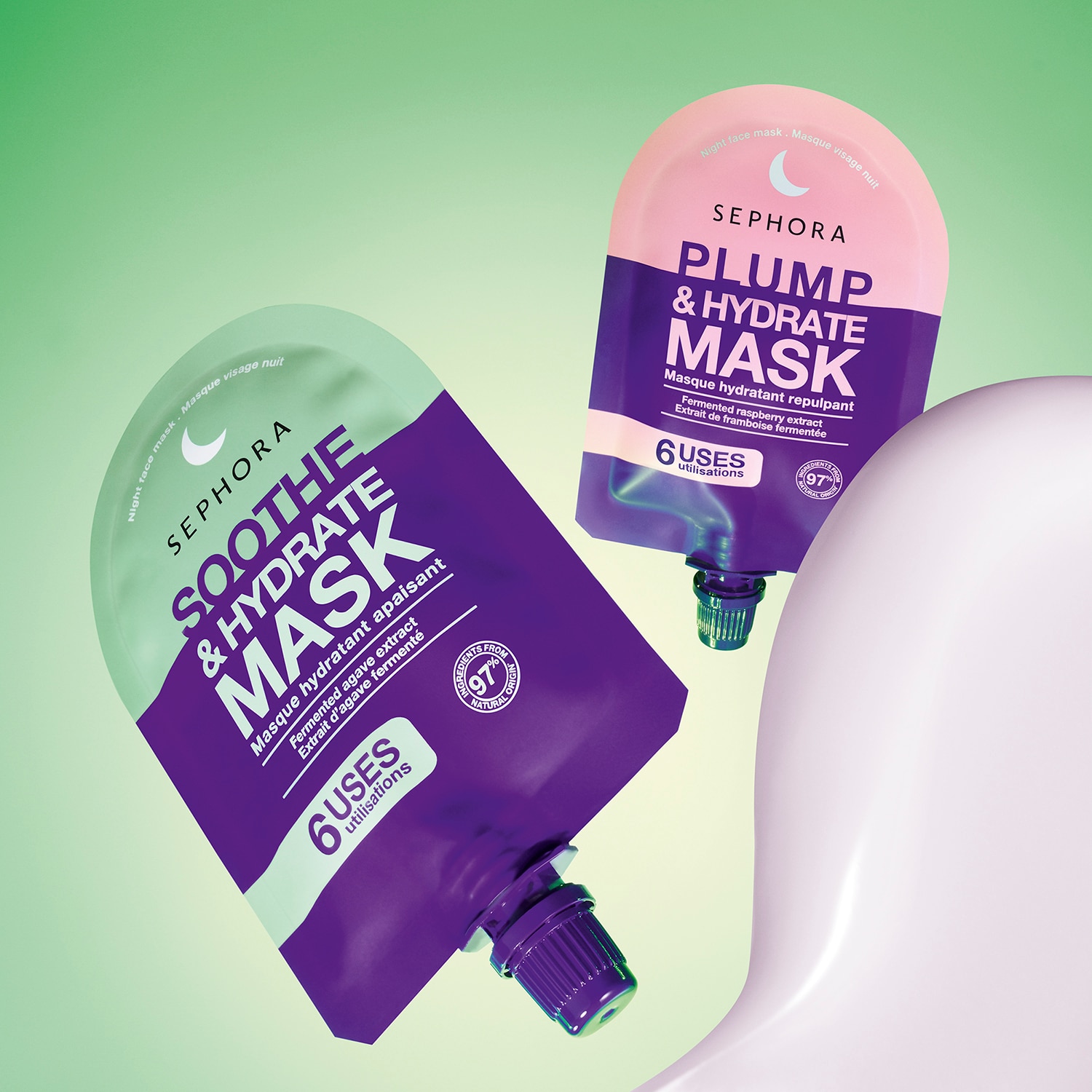 MASCARILLA FACIAL DE NOCHE (MASCARILLA TEXTURA GEL-CREMA ENVOLVENTE HIDRATANTE)